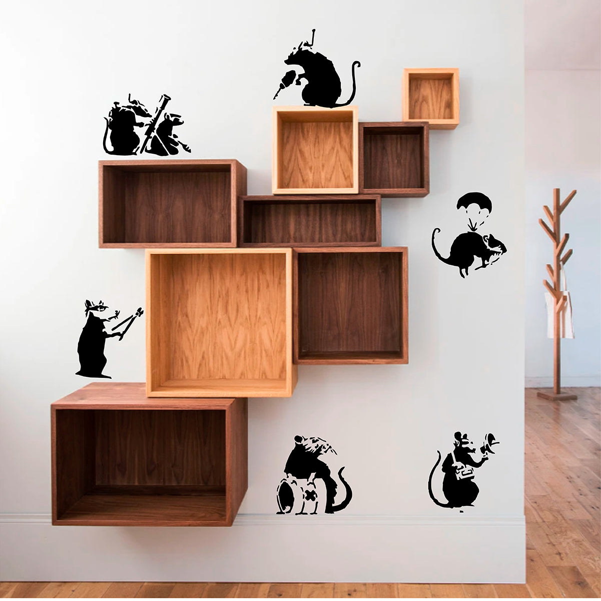 Six Banksy Rats - 0059