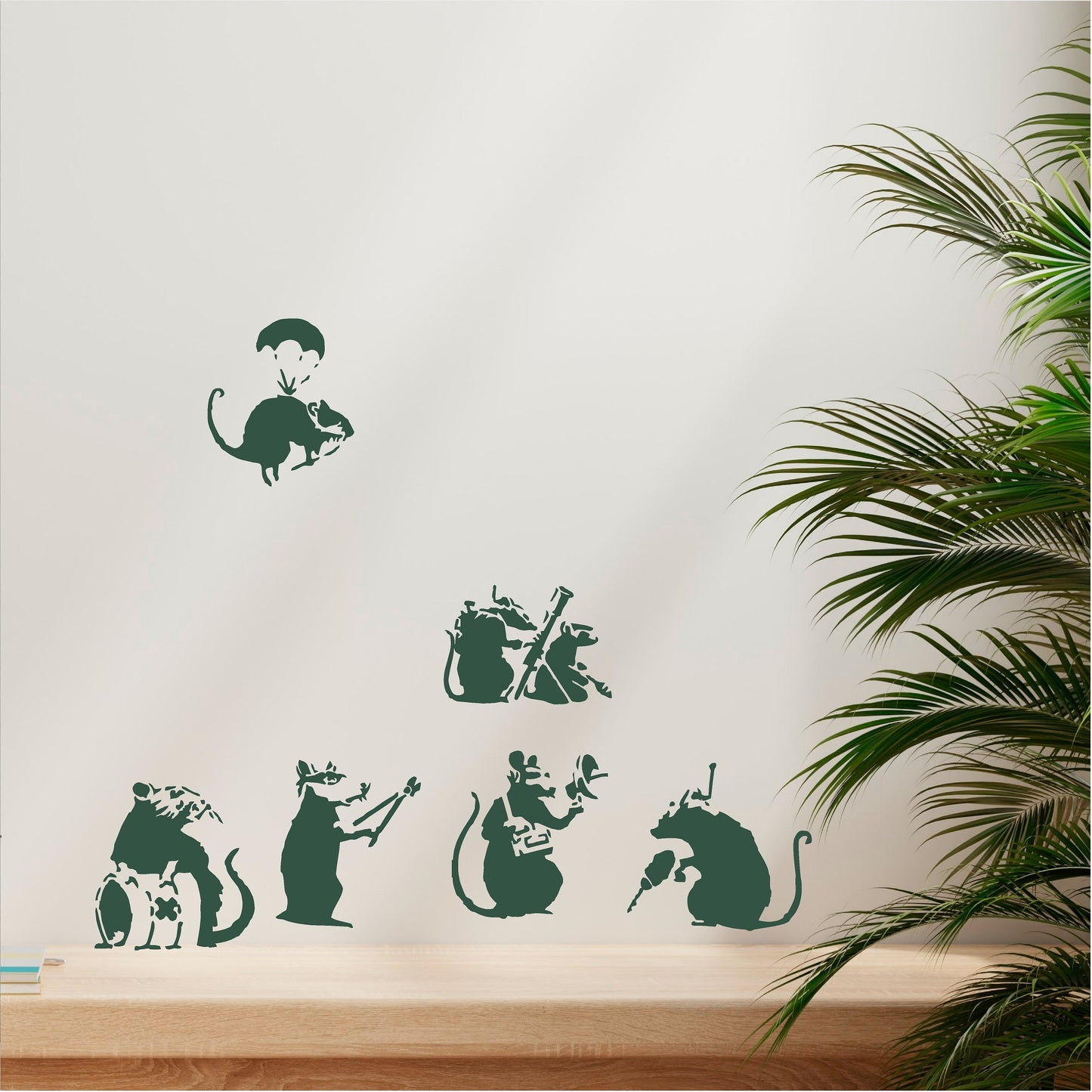 Six Banksy Rats - 0059