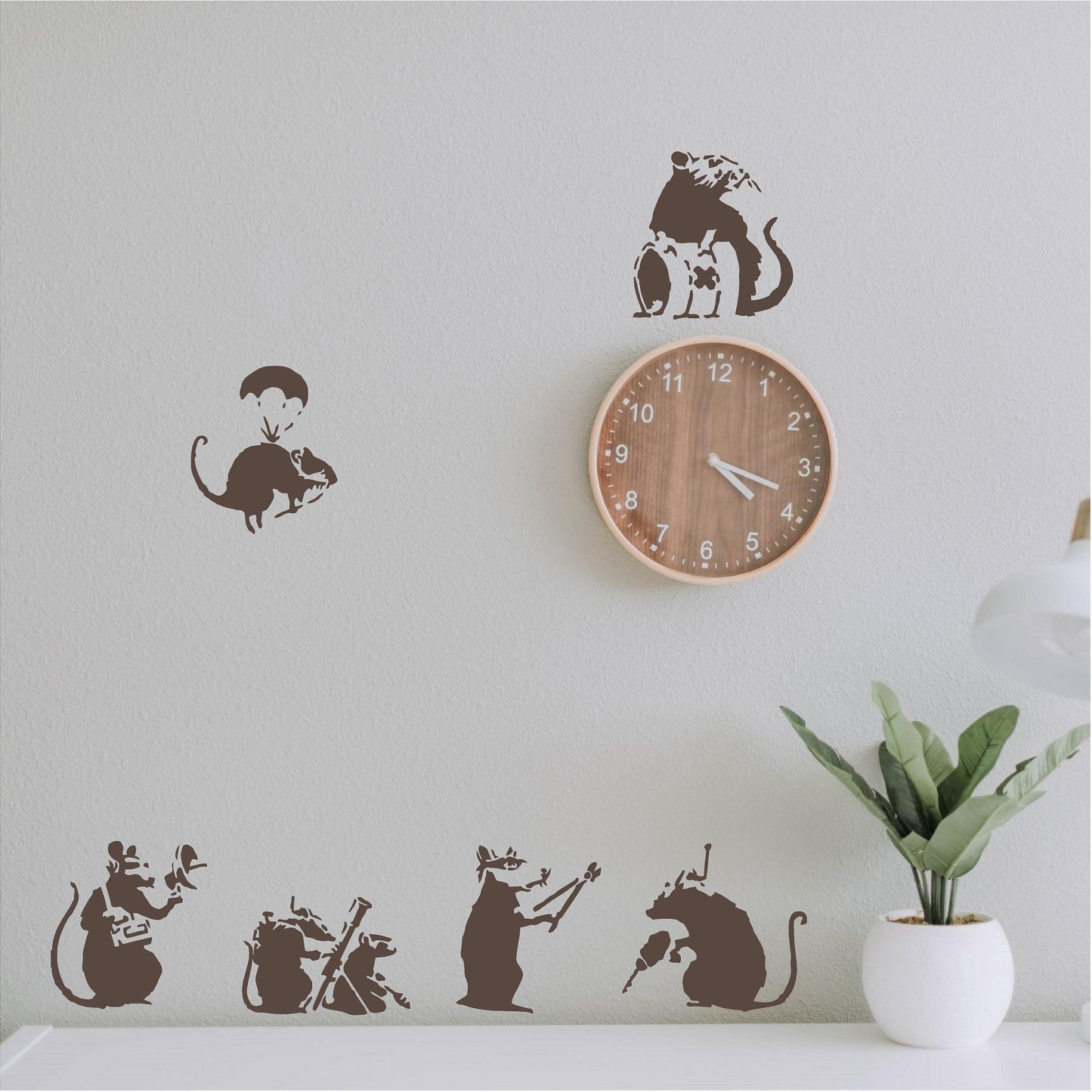 Six Banksy Rats - 0059