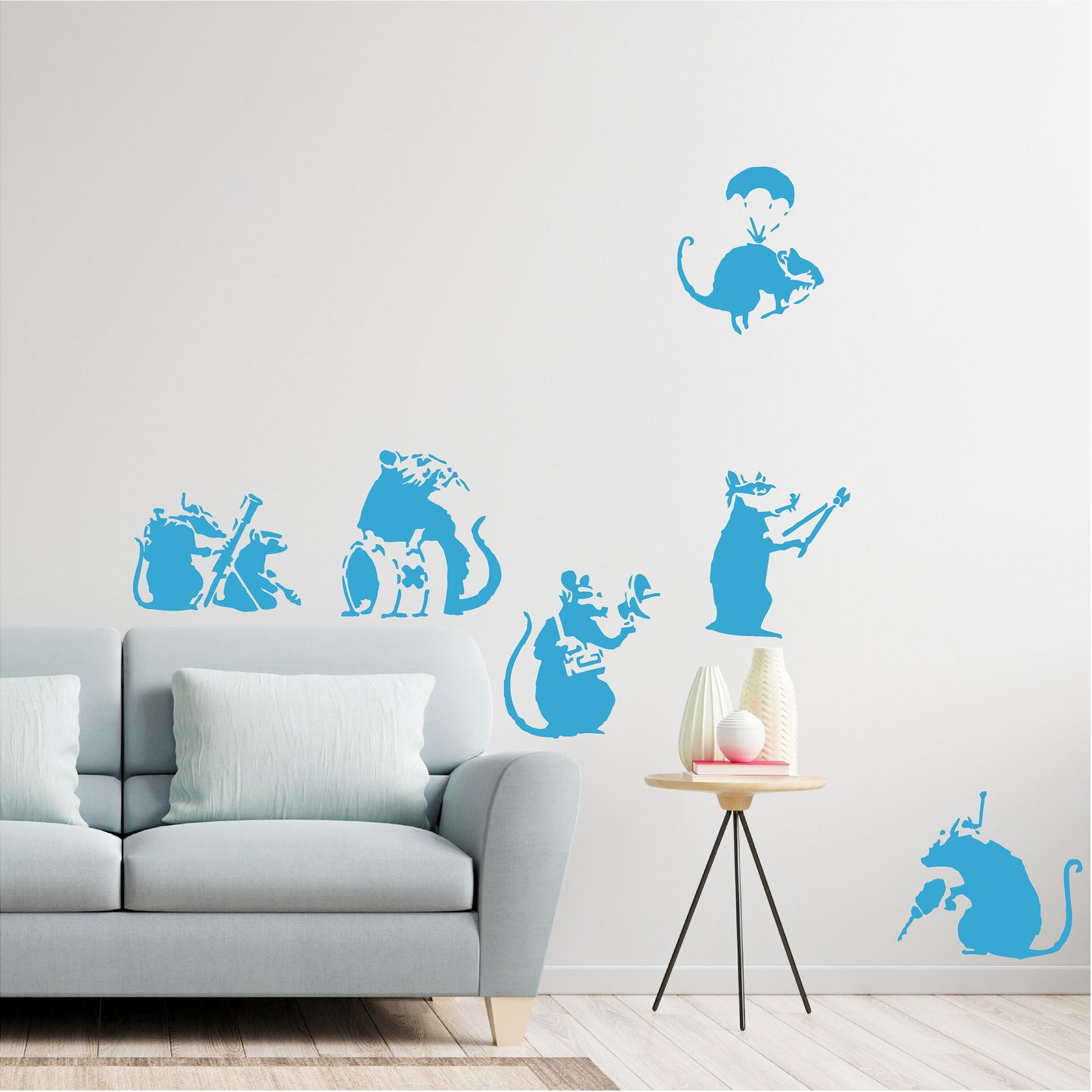 Six Banksy Rats - 0059