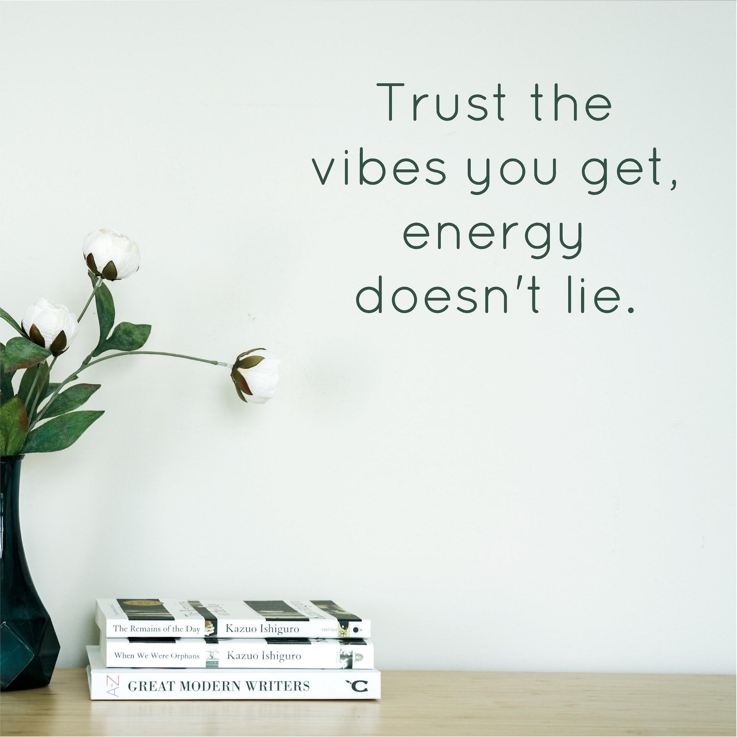 Trust the vibes you get, energy doesn't lie