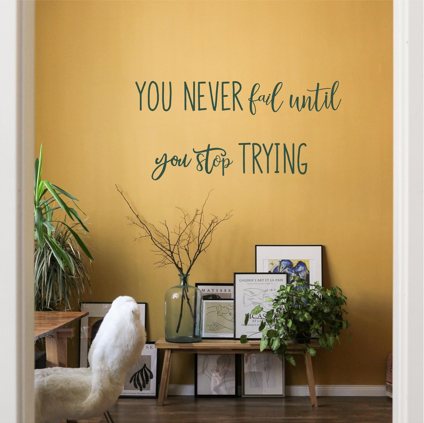 You never fail until you stop trying