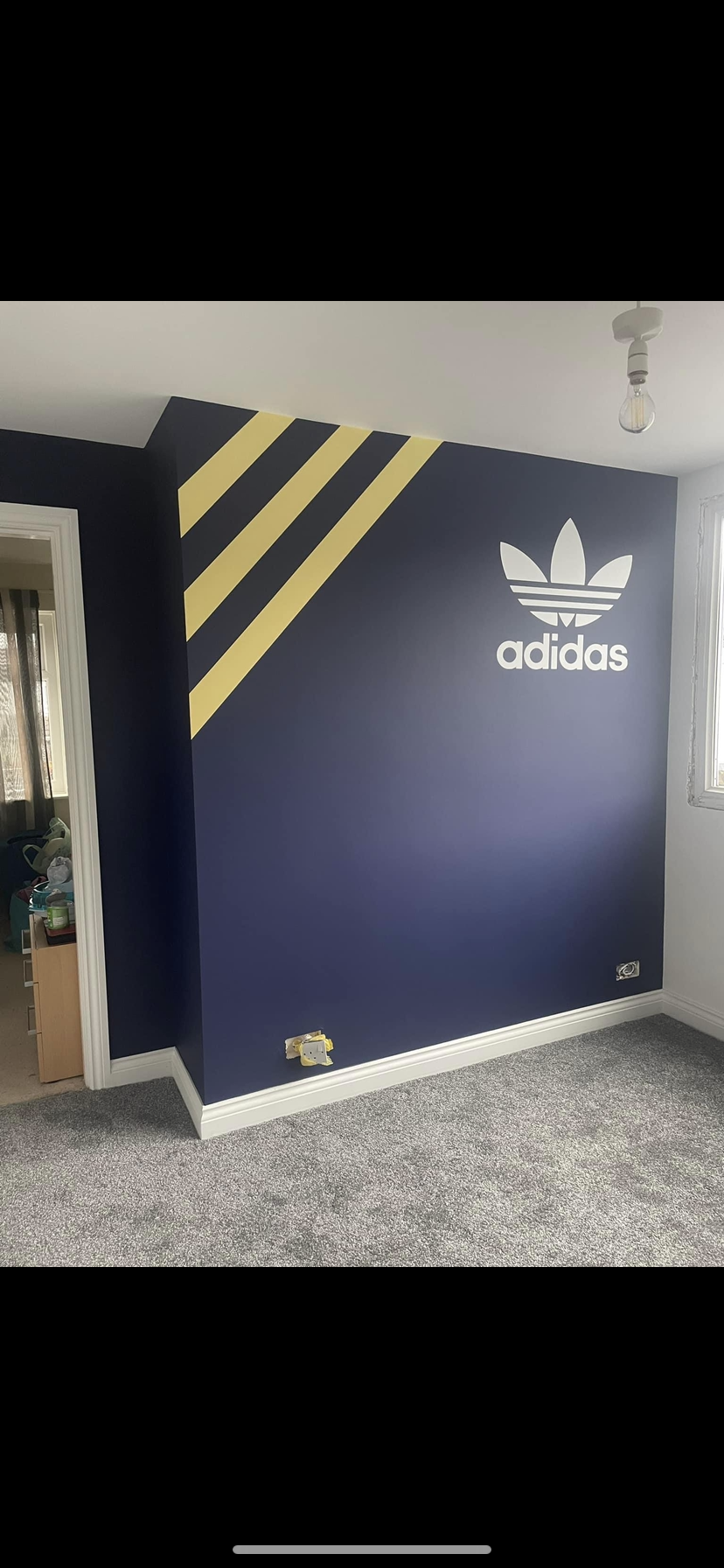 Adidas bedroom — original project photograph