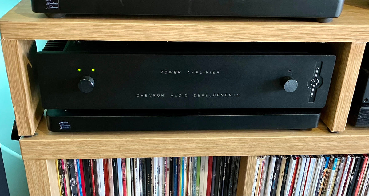 Amplifier lettering — original project photograph