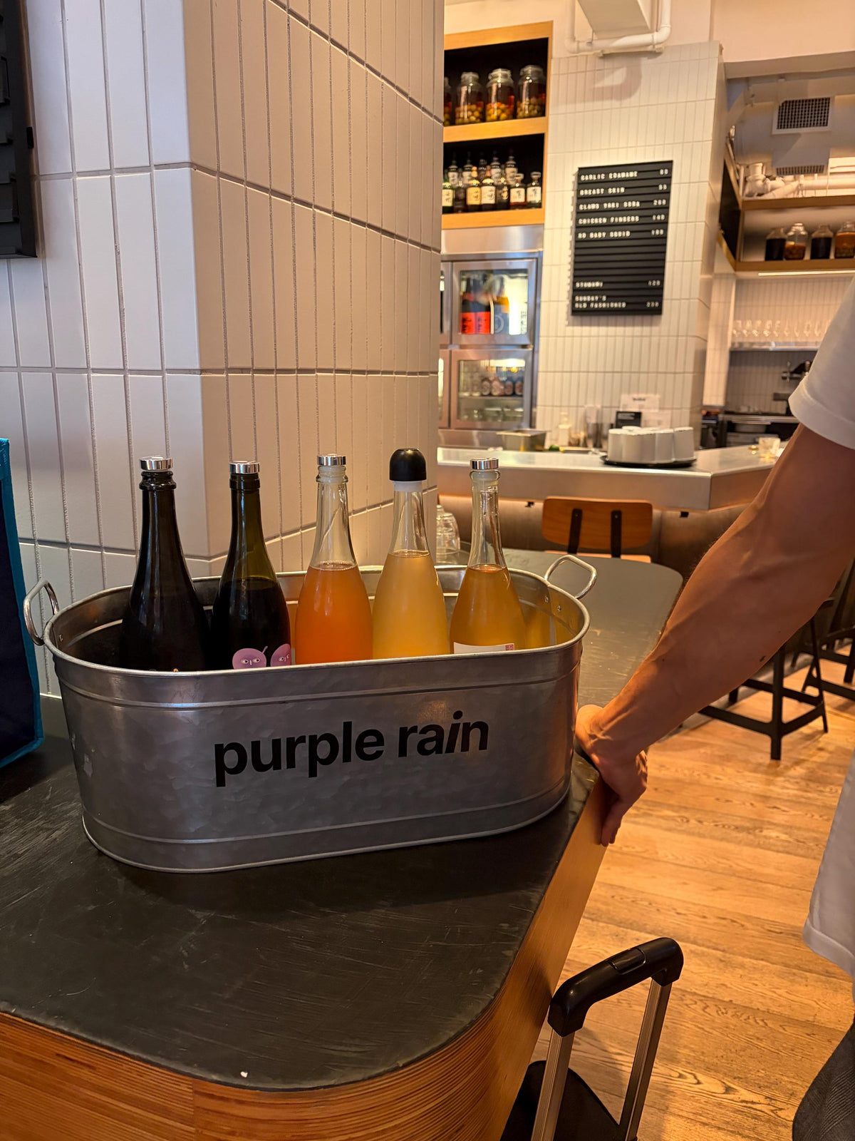 Purple Rain ice bucket — original project photograph