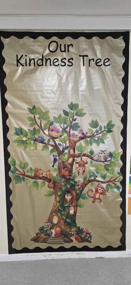 School kindness tree — original project photograph