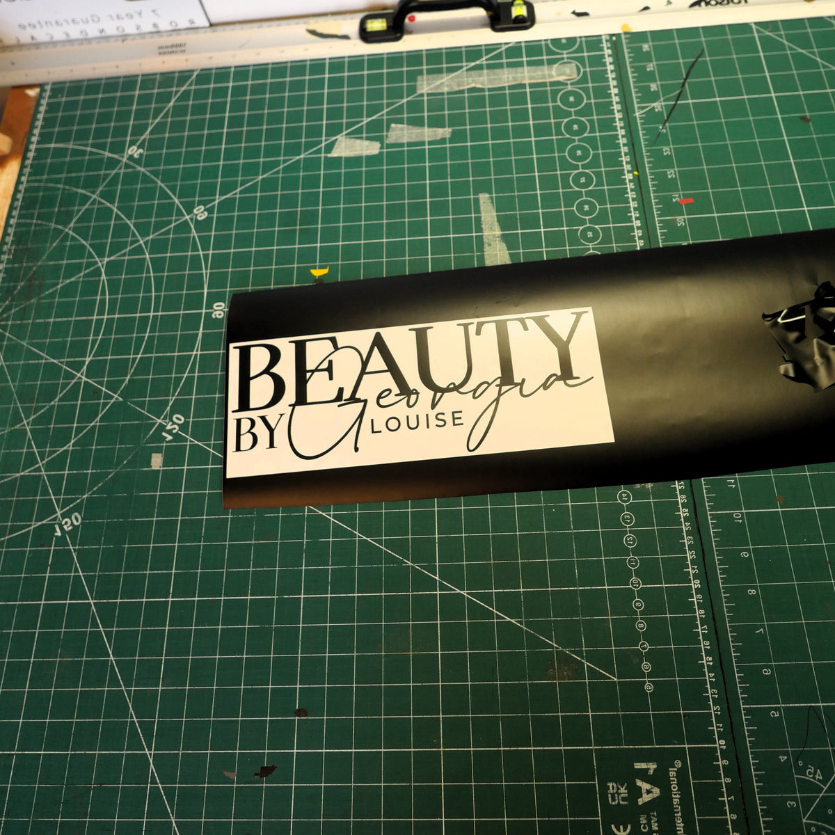 Beauty by Georgia Louise — Serif and script lettering for a beauty business.